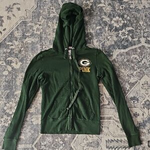 PINK Packers Hoodie with Logo